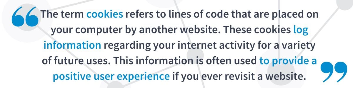 What are internet cookies?