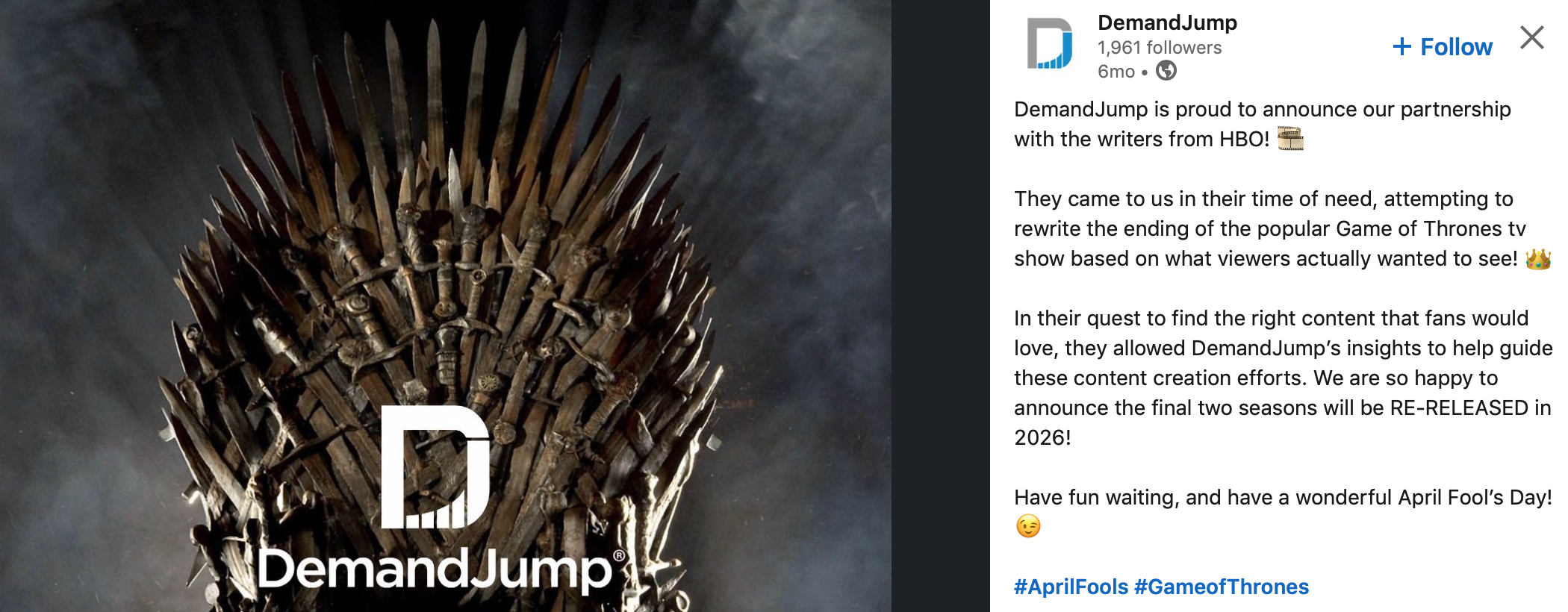 DemandJump Game of Thrones screenshot