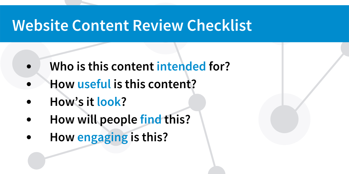 Website Content Review Checklist