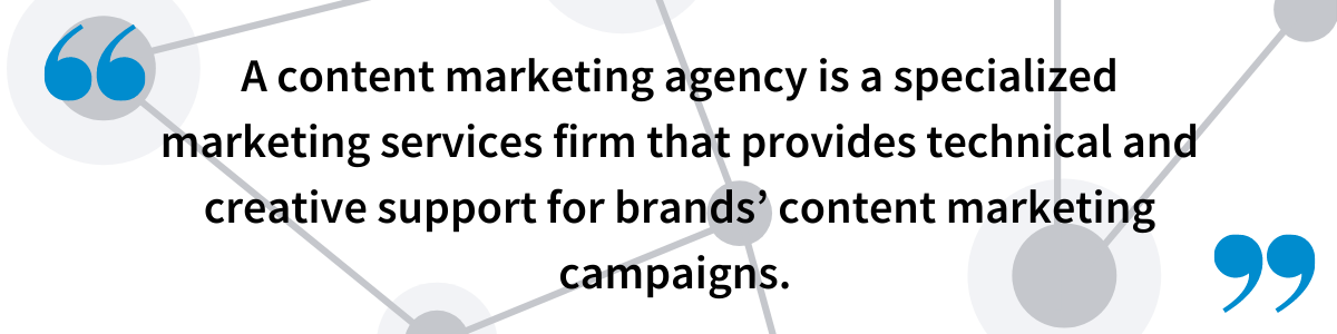 What is a content marketing agency quote