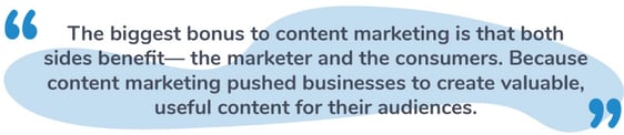 Marketers and Consumers benefit from Content Marketing