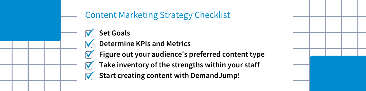 Content marketing strategy checklist