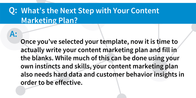 Q&A Content Marketing Plan Template and PDF