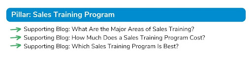 Pillar Sales Training Program