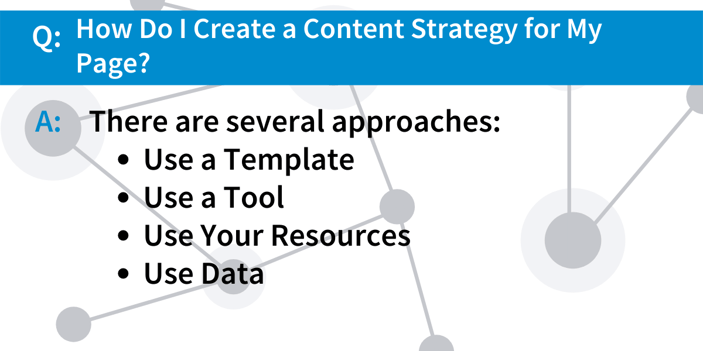 Approaches for how to create a content strategy