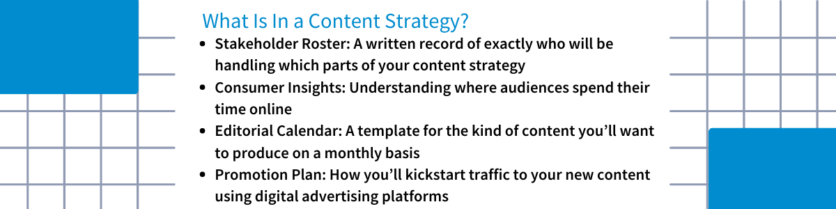 What Is In a Content Strategy