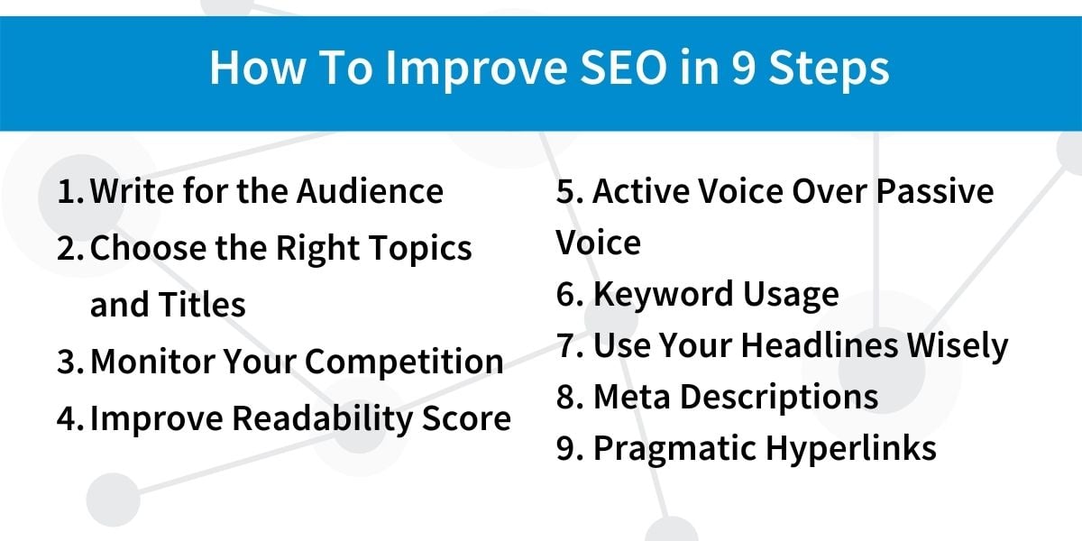 How To Improve SEO in 9 Steps