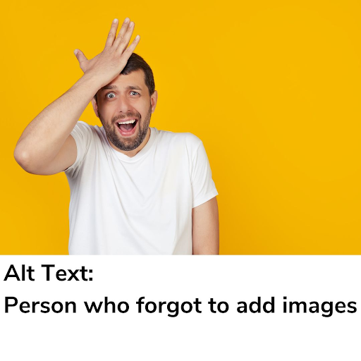 person who forgot to add images