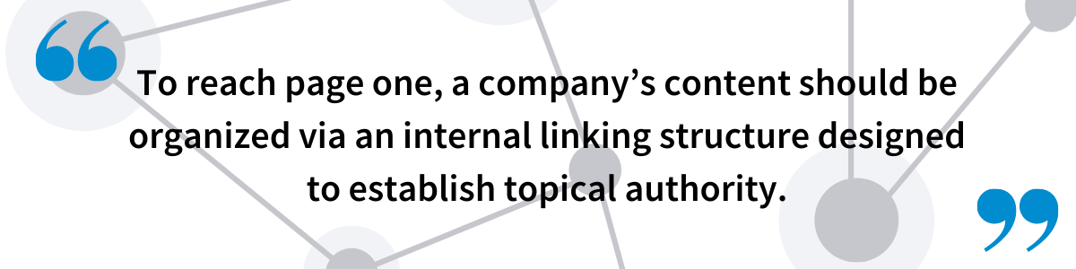 Internal Linking Structure Quote