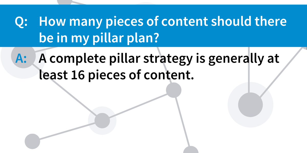 16 piece content pillar