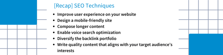 SEO Techniques List