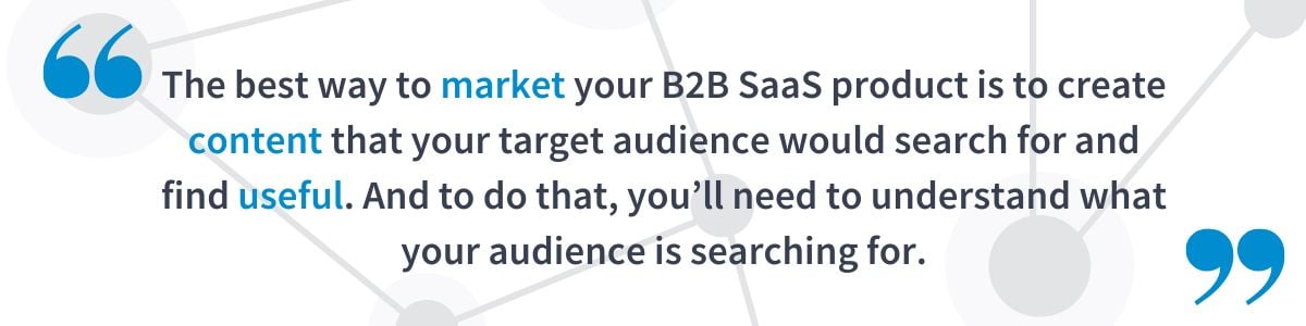 Marketing a SaaS product 