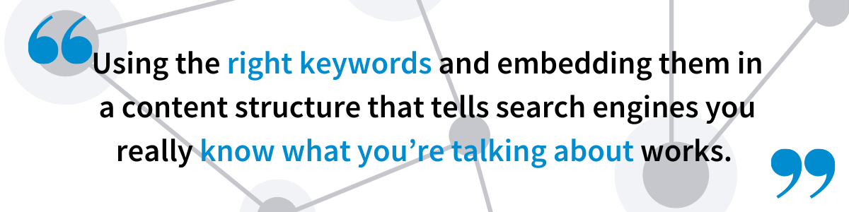 Use the right keywords to climb search engine rankings