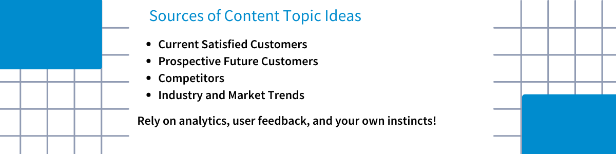 Topic Idea Sources