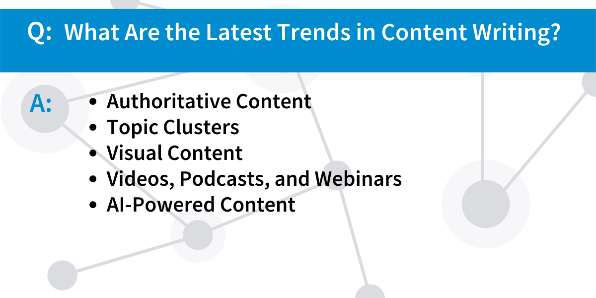 Trends in Content Writing