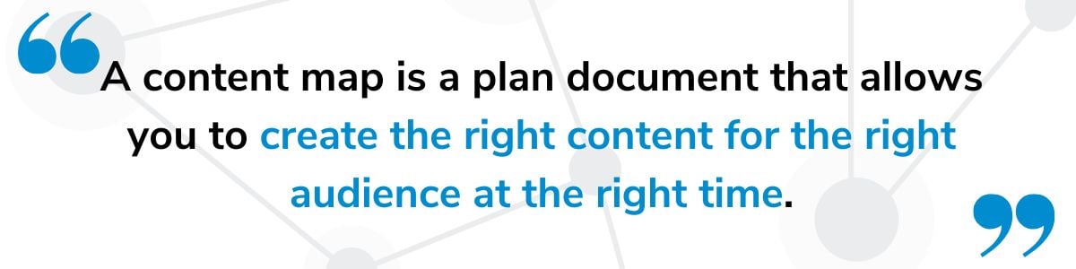 A content map is a plan document