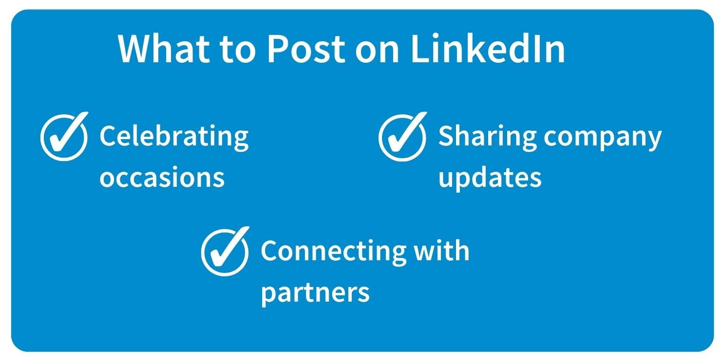 What to post on LinkedIn graphic