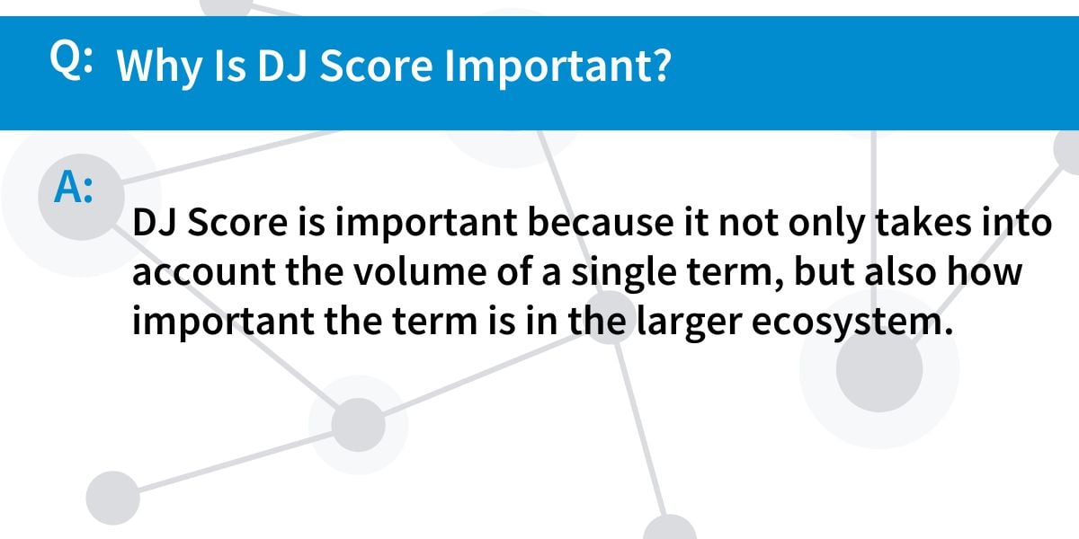 Why is DJ score important Q and A