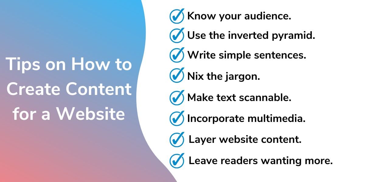 Tips on How to Create Content for a Website