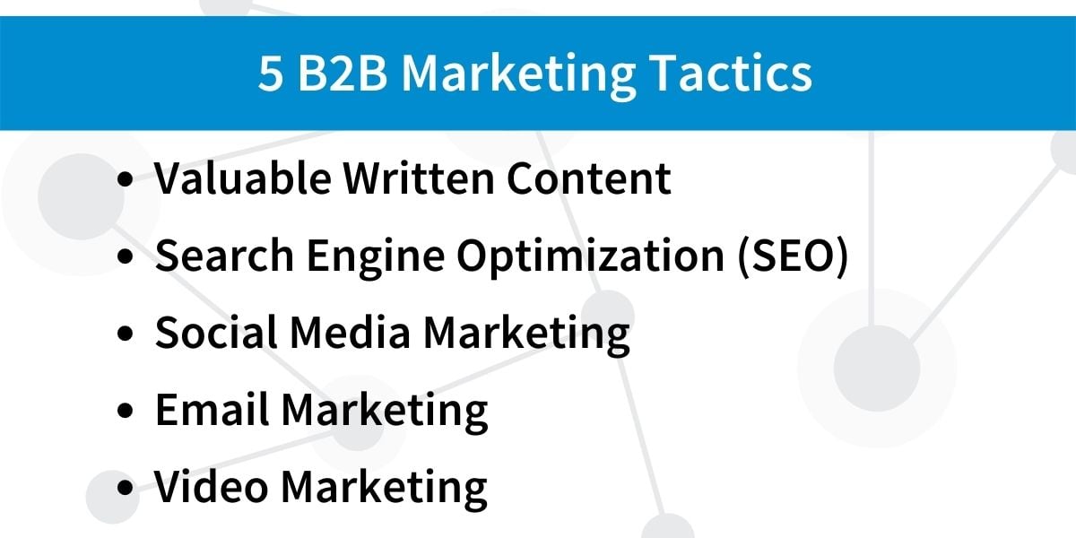5 B2B Marketing Tactics