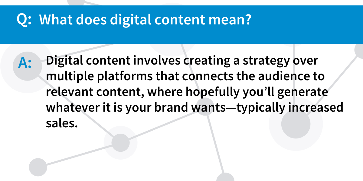 The Importance of Content in Digital Marketing Q&A Image Template