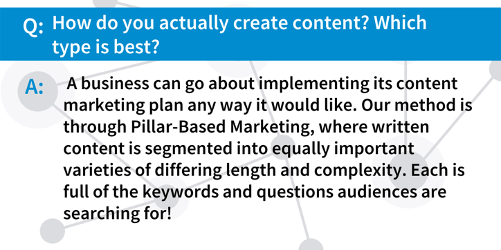 How do you create content?