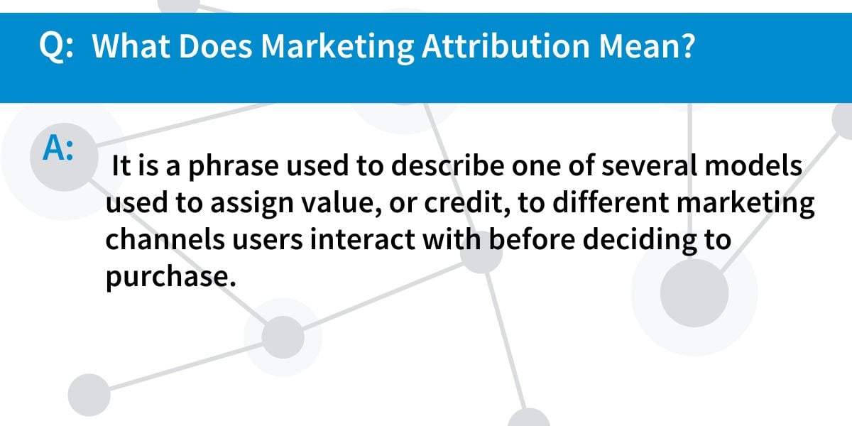 Marketing Attribution Meaning Q&A