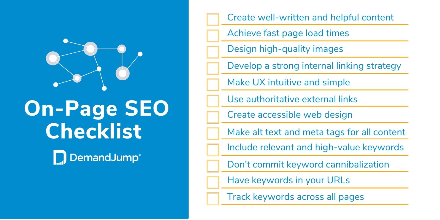 on-page seo checklist