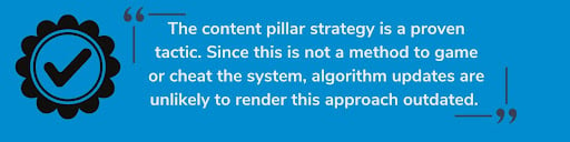 content pillar strategy is a proven tactic
