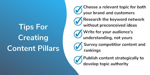 tips for creating content pillars