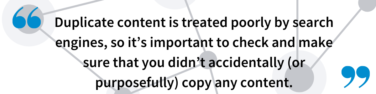 Duplicate content and plagiarism quote