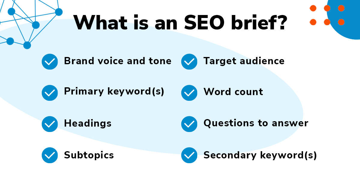 List of things that qualify as an SEO Brief