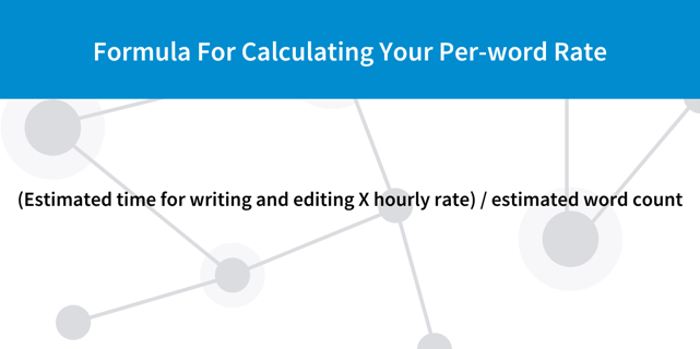 per-word rate formula