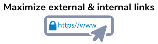 Maximize external and internal links