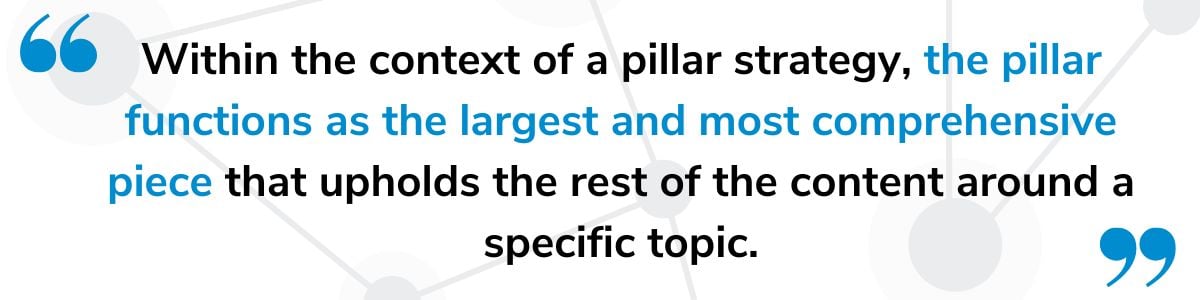 what is a content pillar