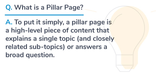 what is a pillar page definition