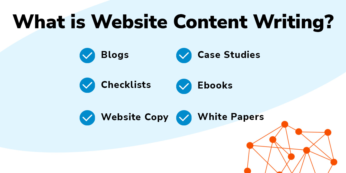 List of things that are considered Website Content Writing