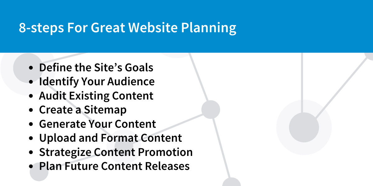 8 steps for website planning