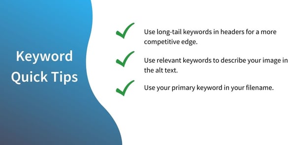 Keyword Quick Tips